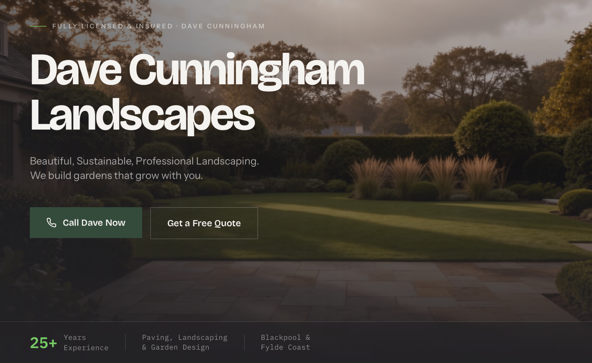 Dave Cunningham Landscapes, Garten & Landschaftsbau (UK)